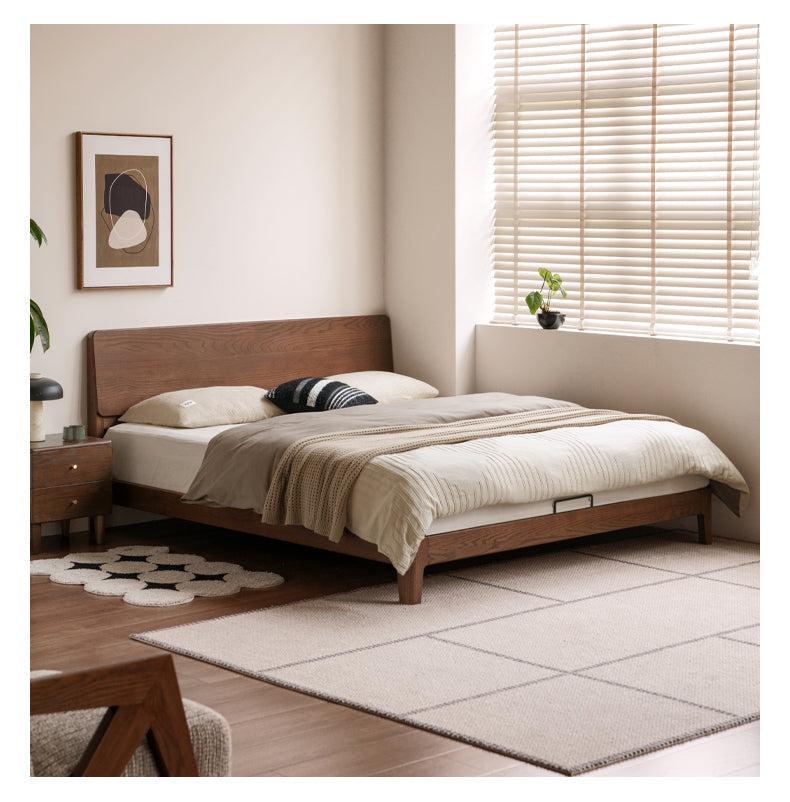 Oak Solid Wood Bed Modern