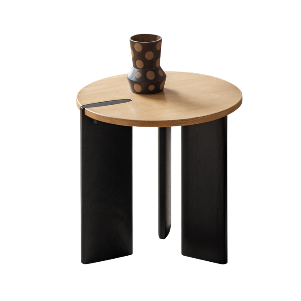 Ash Solid Wood Wabi Sabi Style Creative Coffee Table