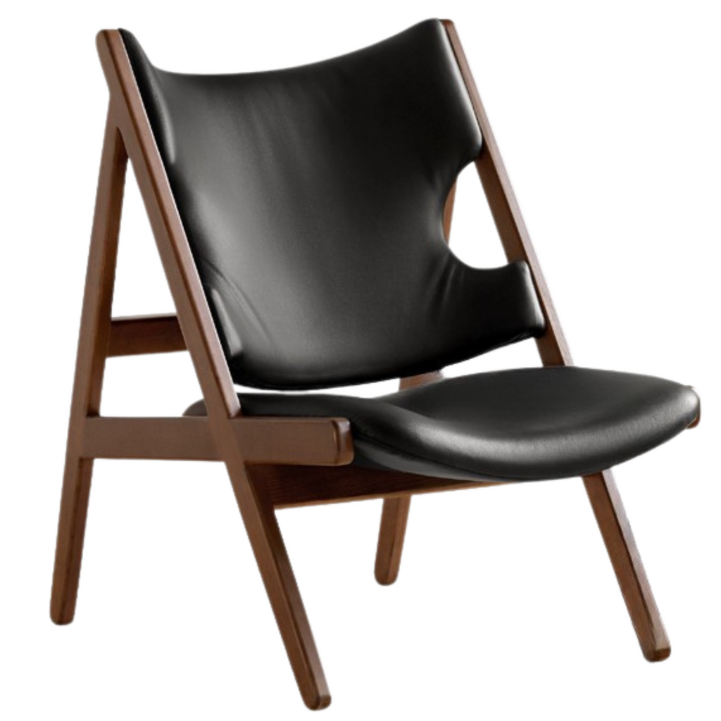 Ash Solid Wood Sofa Chair Fabric Back