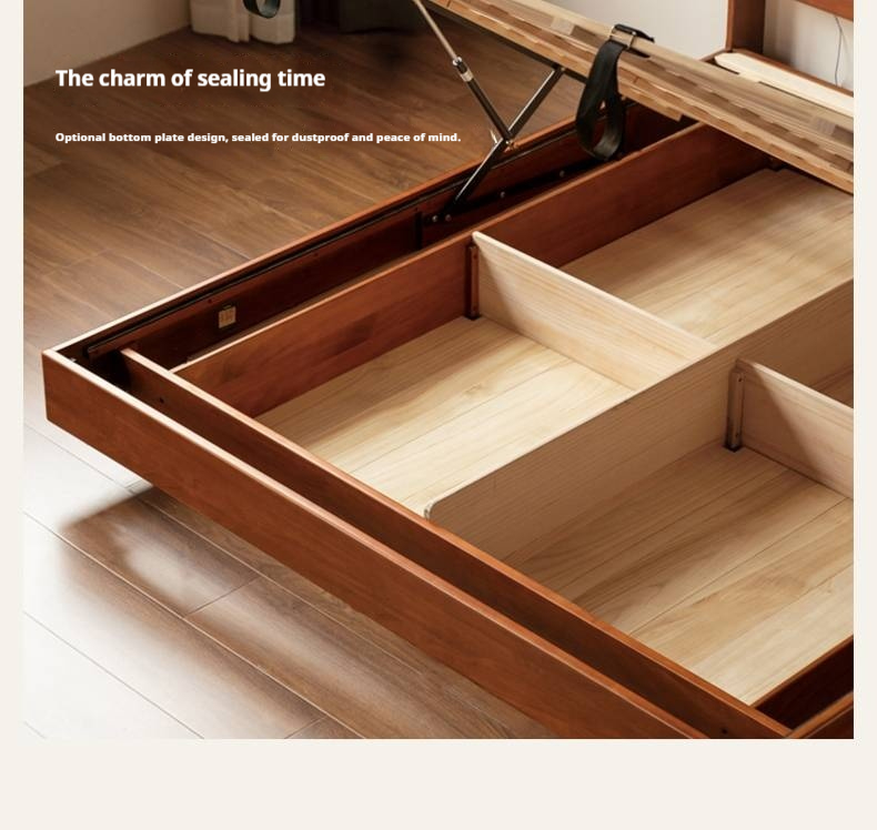 Poplar Wood Solid Wood Antique Style Box Bed