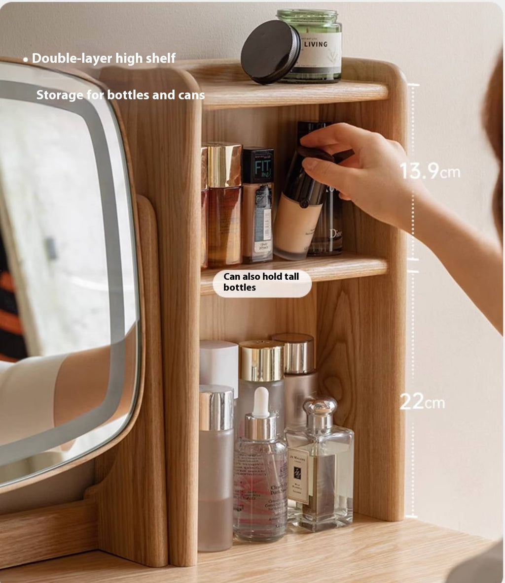 Ash Solid Wood Modern Style Dressing Table Multi Functional