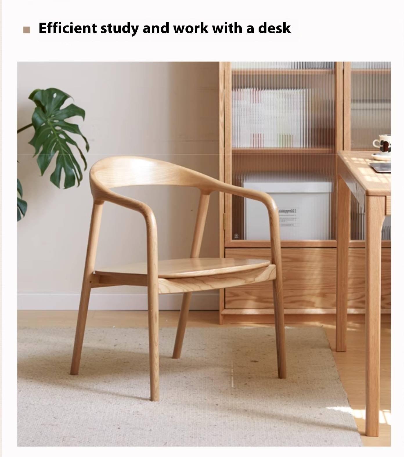 Ash Solid Wood Leisure Armchair