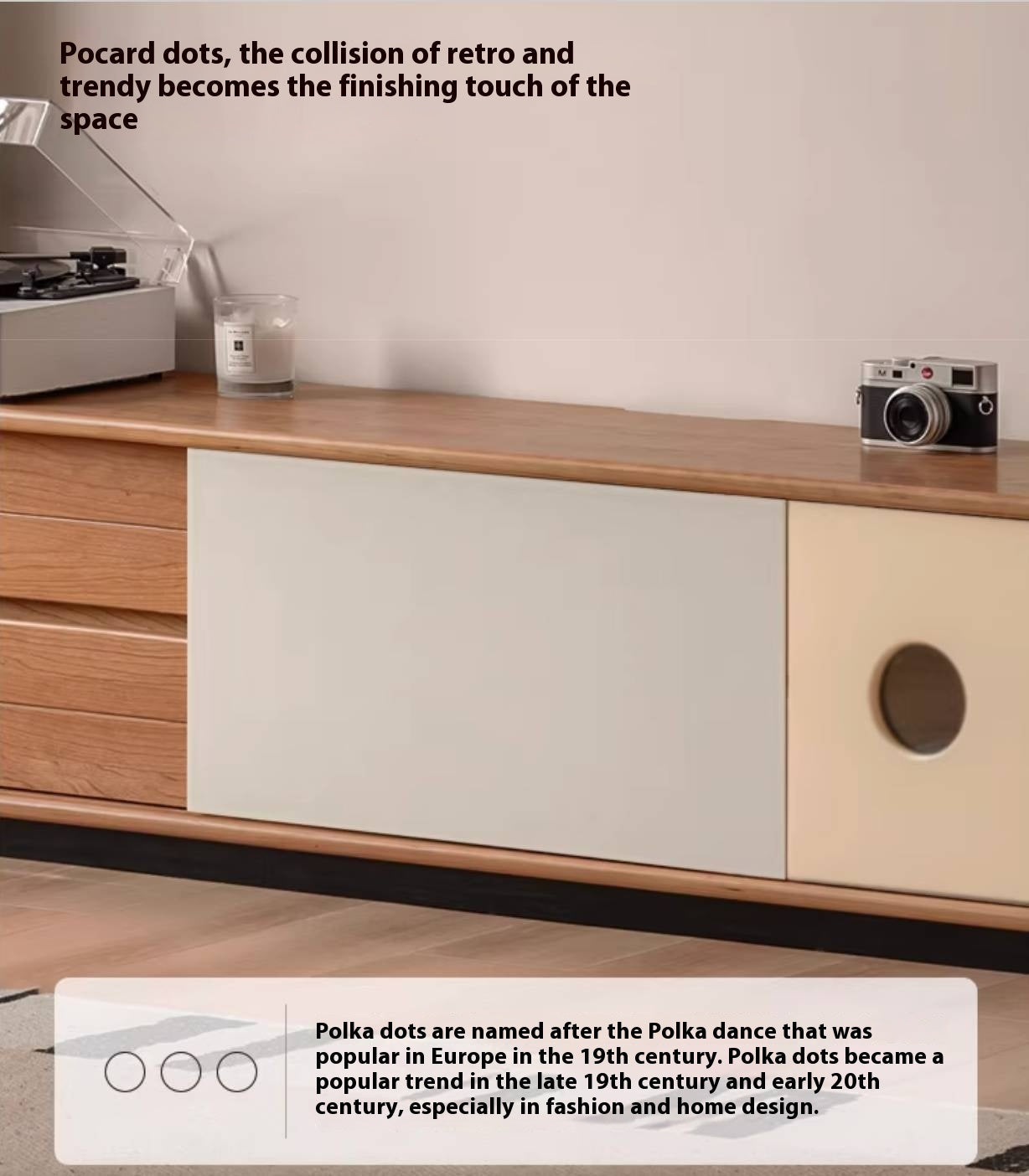 Cherry Solid Wood Antique Style TV Stand