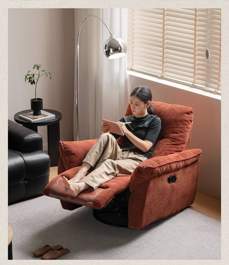 Fabric Modern Style Rocking Armchair