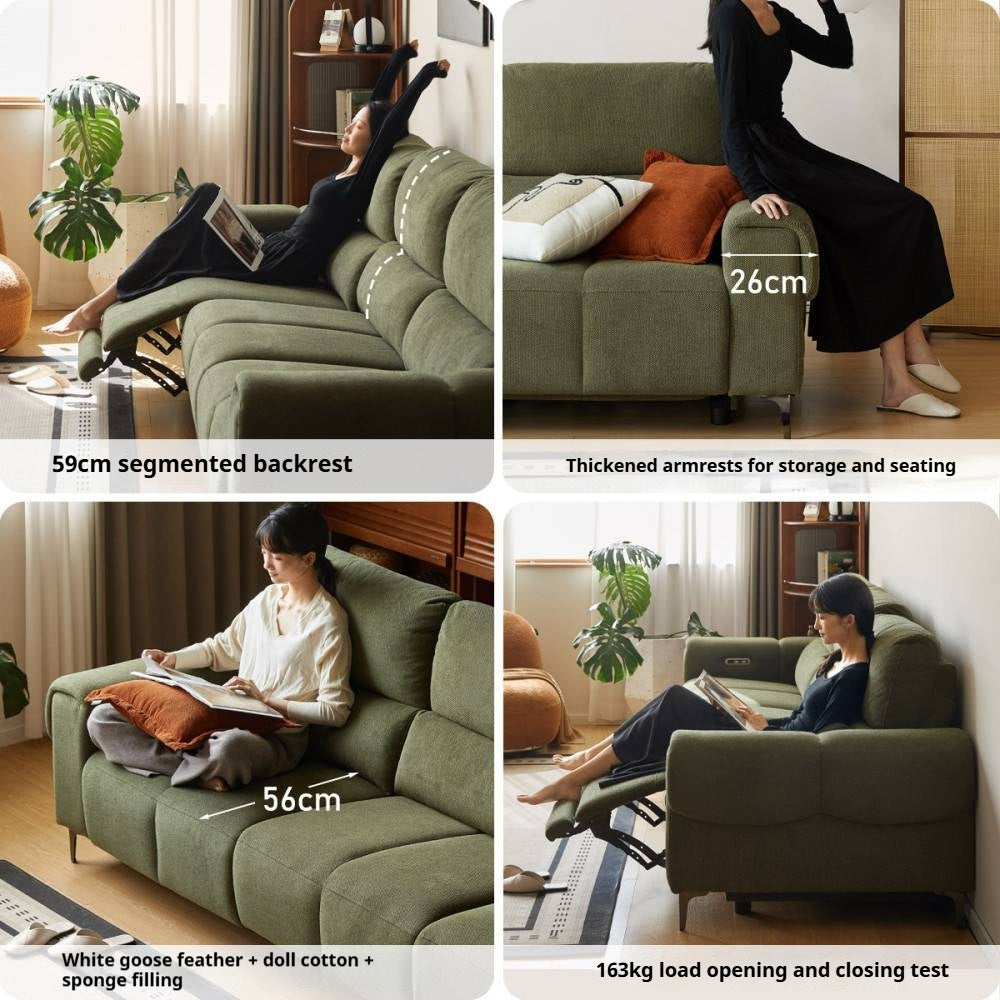 Fabric Electric-Retractable Sofa