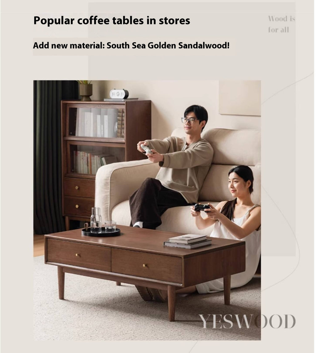 Black Walnut Solid Wood Coffee Table