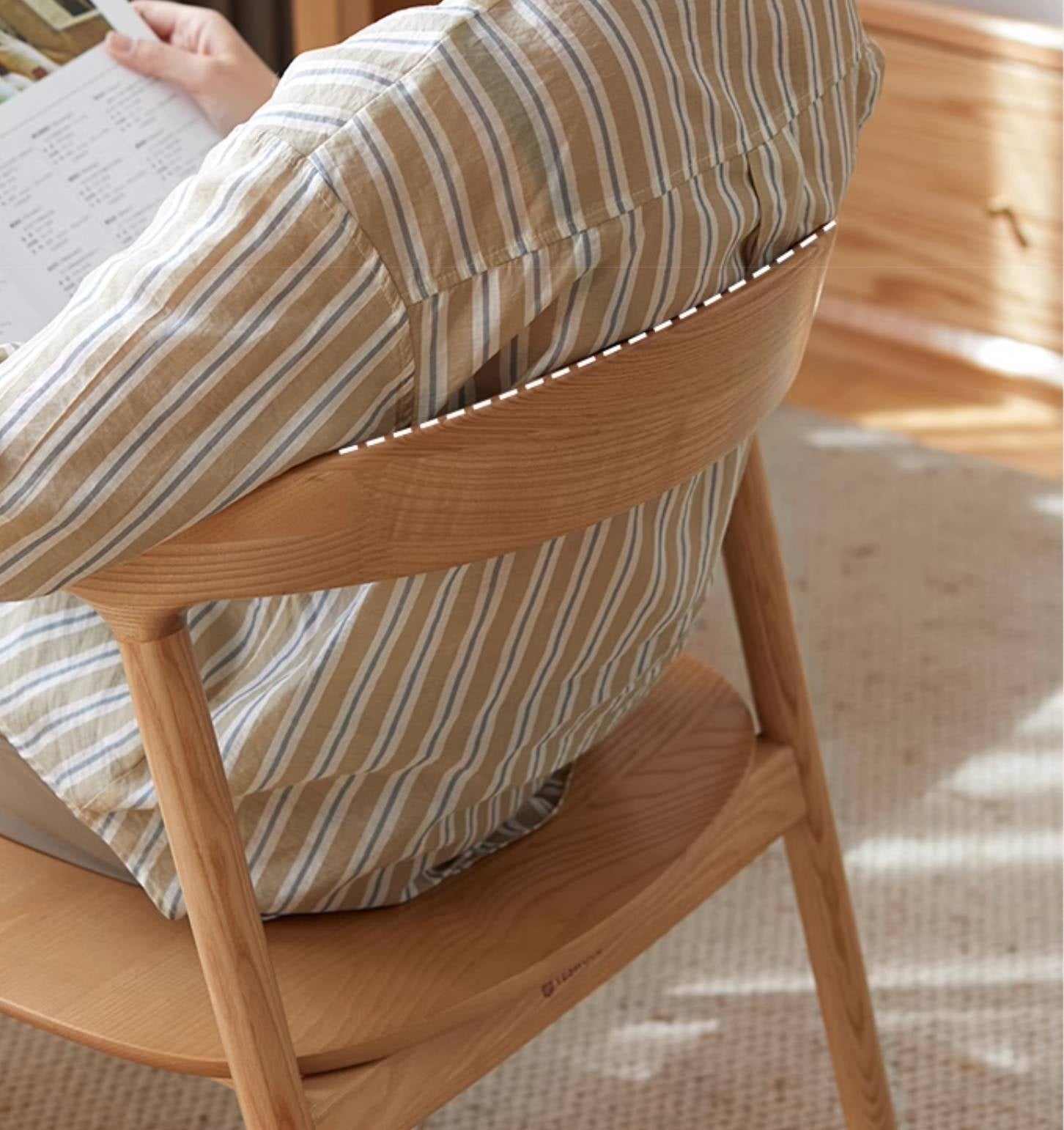 Ash Solid Wood Leisure Armchair