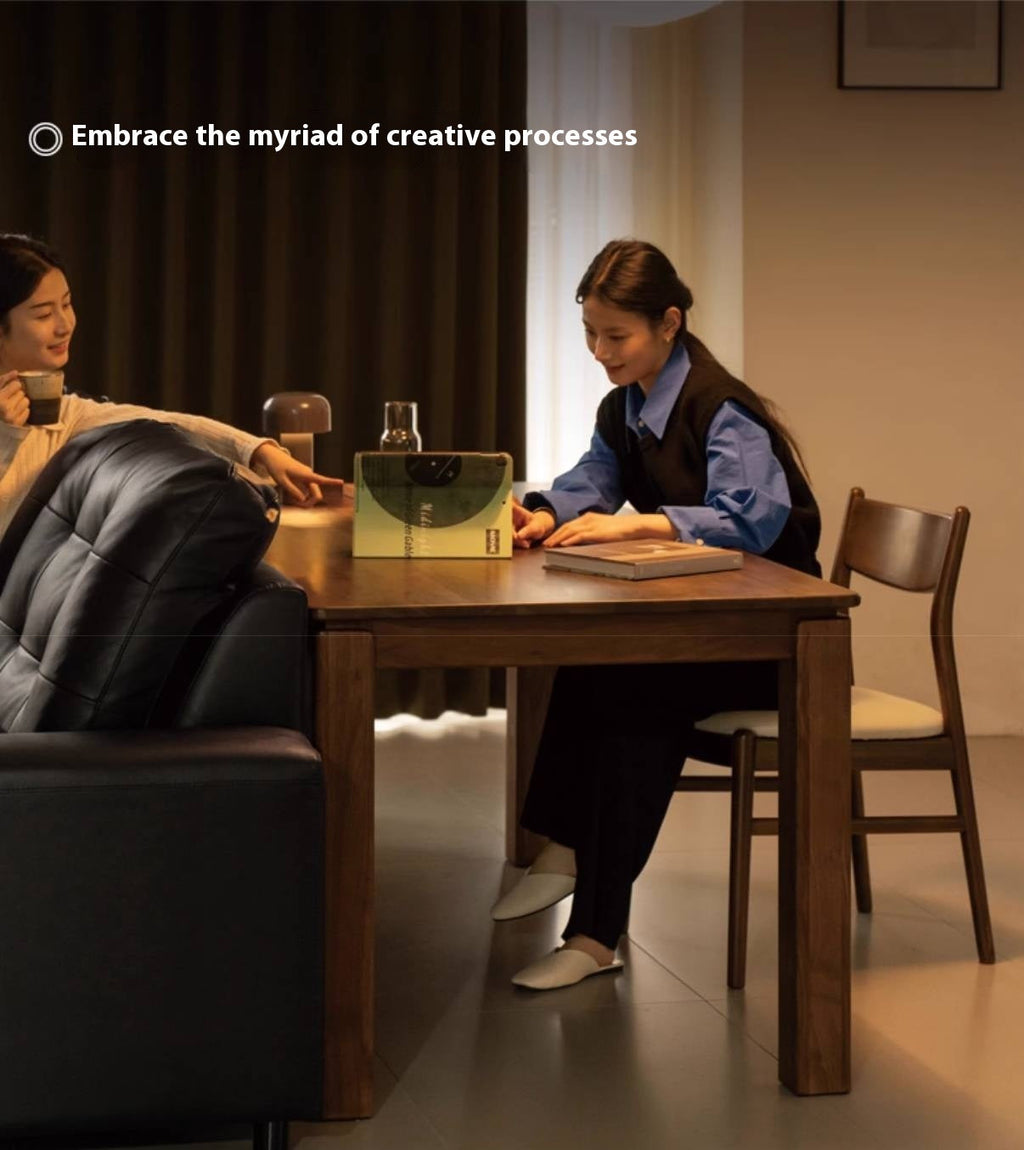 Black Walnut, Ash, Oak Solid Wood Large Board Dining Table