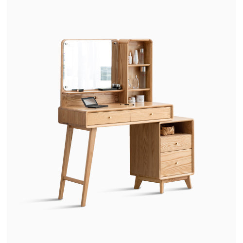 Oak solid wood Dressing Table Telescopic -USA