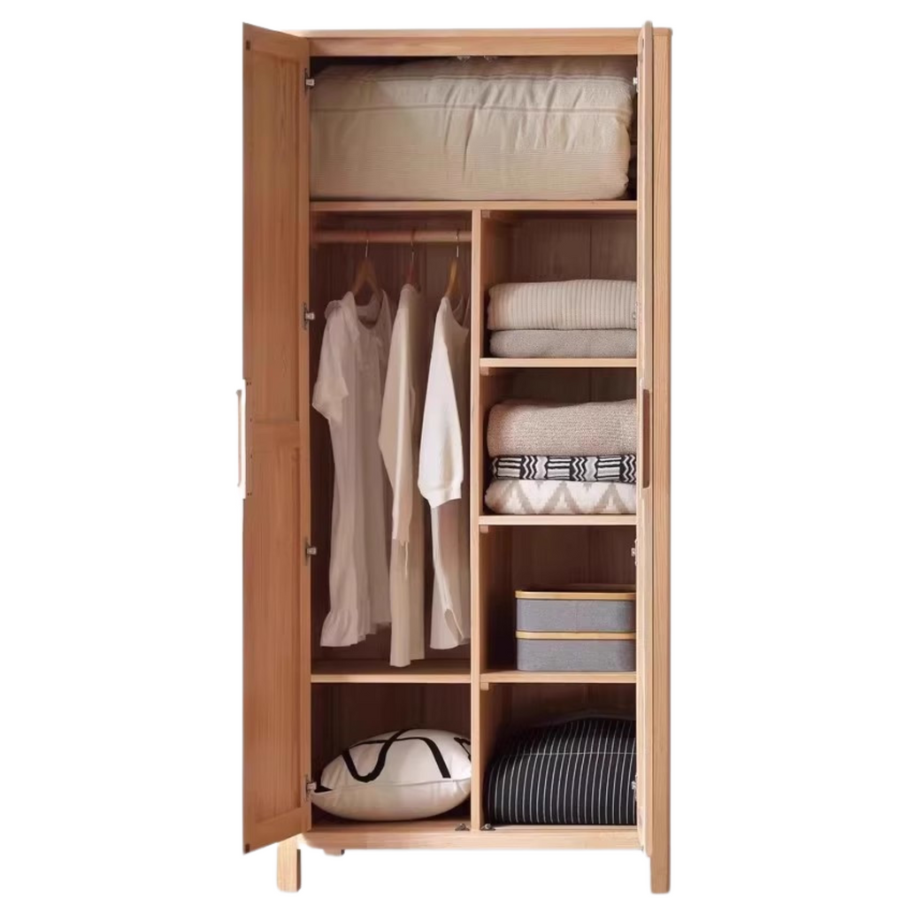 Oak solid wood combined Wardrobe.