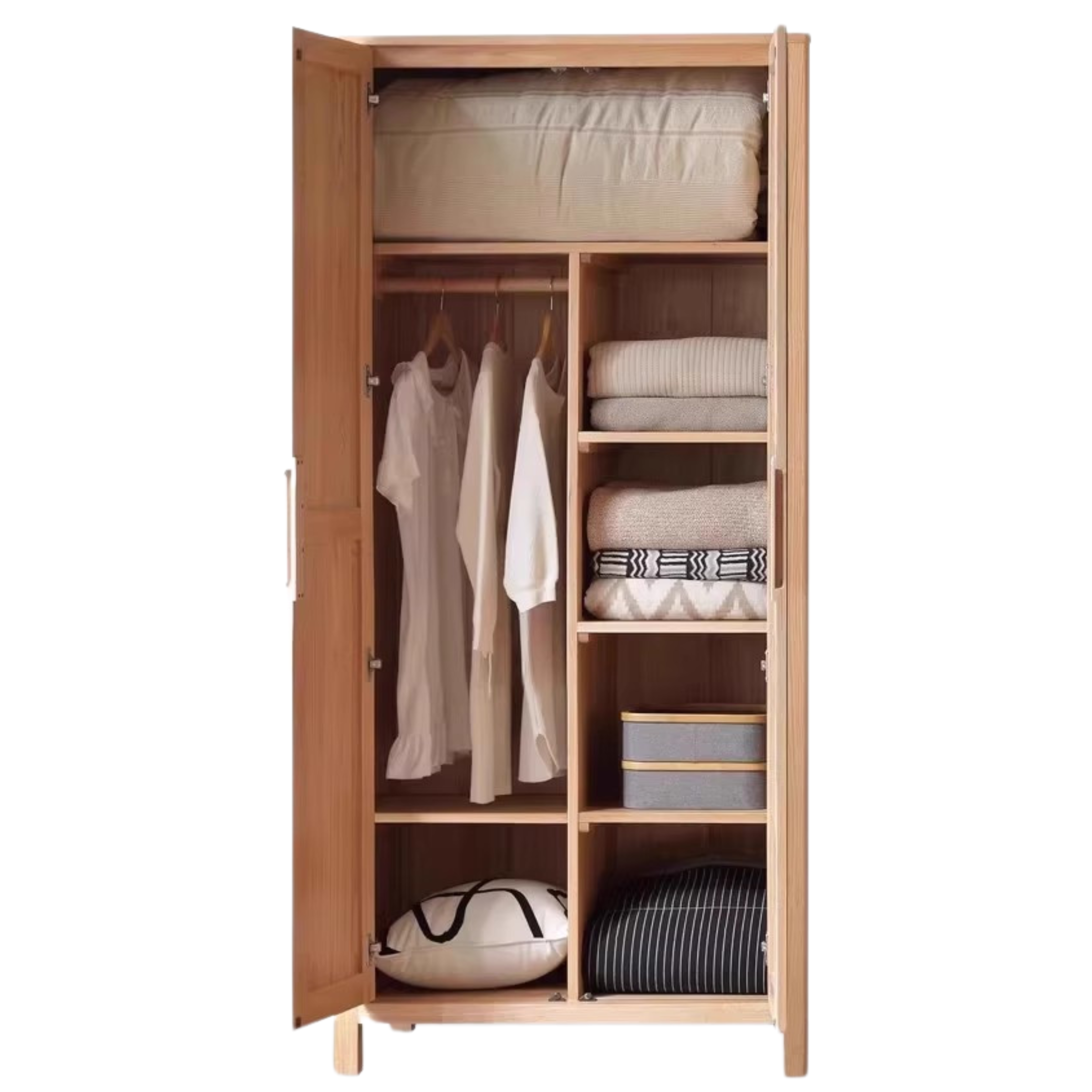 Oak solid wood combined Wardrobe.