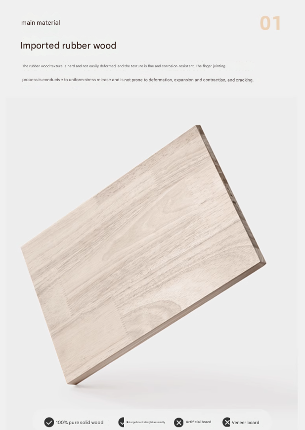 Solid Rubberwood Bauhaus Style Leisure Chair