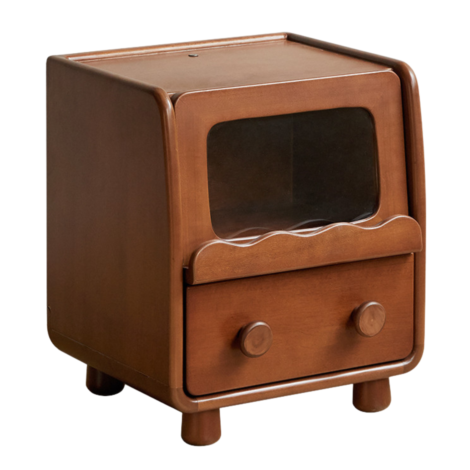 Poplar Solid Wood Children's with Lights Nightstand