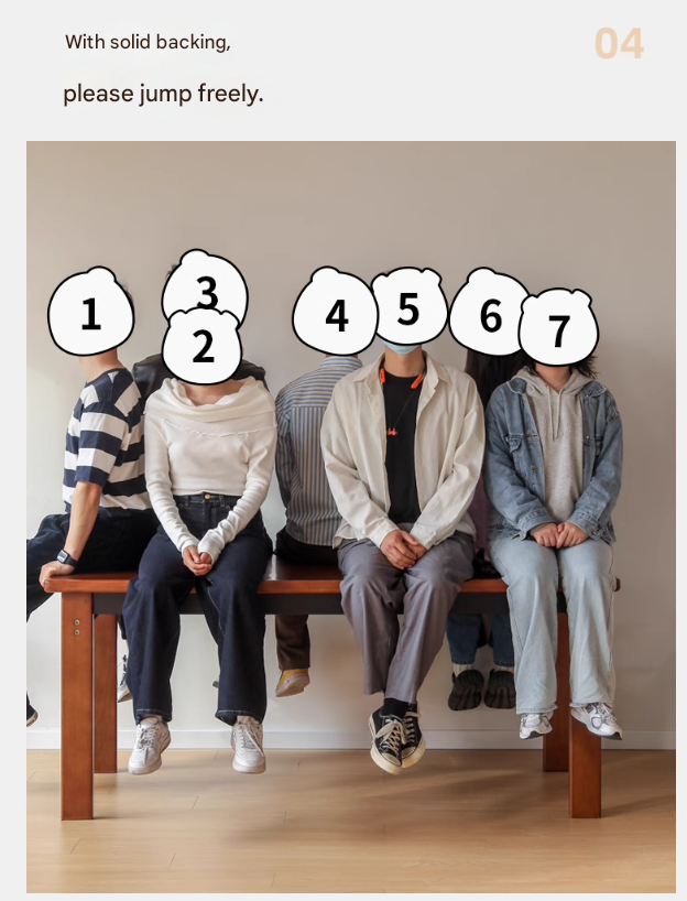 Poplar Solid Wood Bauhaus Retro Antique Style Dining Table