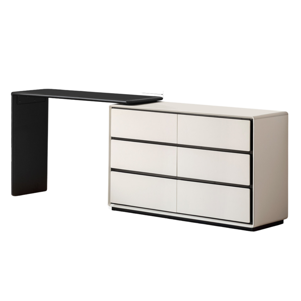 Solid Rubberwood Rotating Modern Dressing Table.