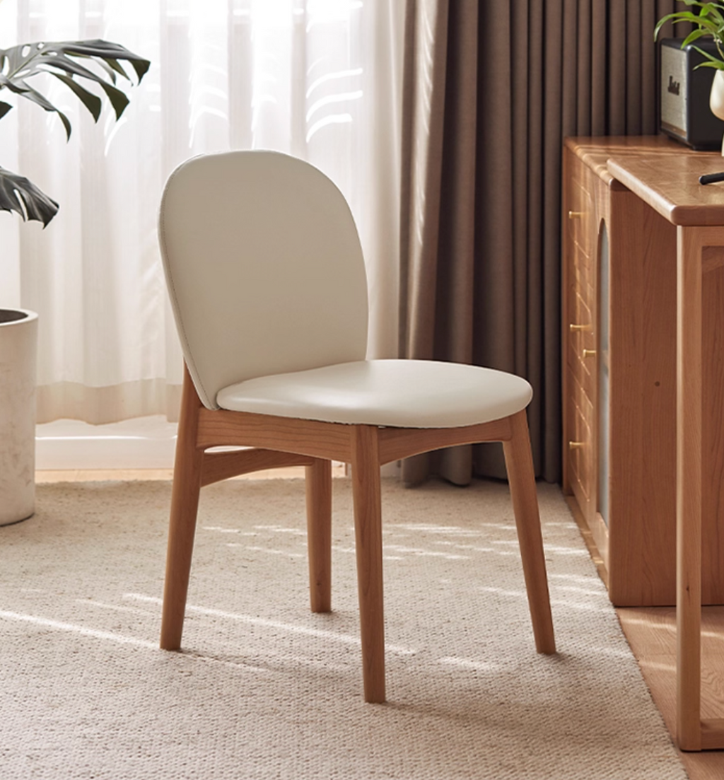 Ash Solid Wood Modern Style Makeup Chair