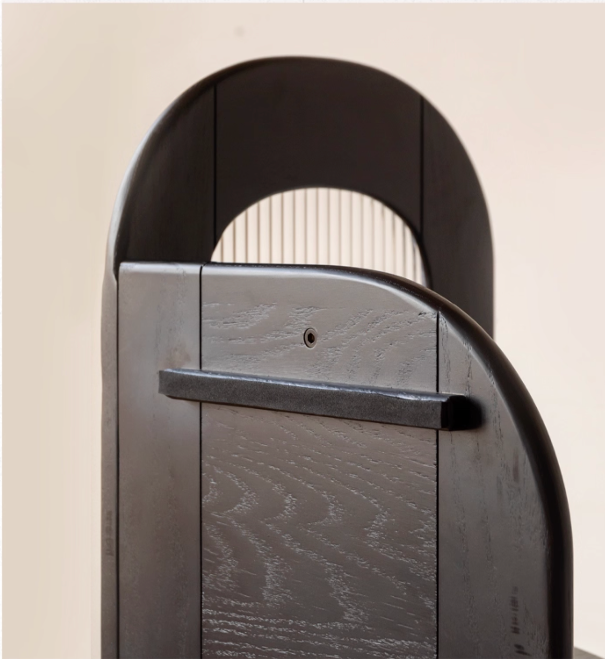 Oak Solid Wood Bauhaus Style Wall Mounted Corner Bookshelf