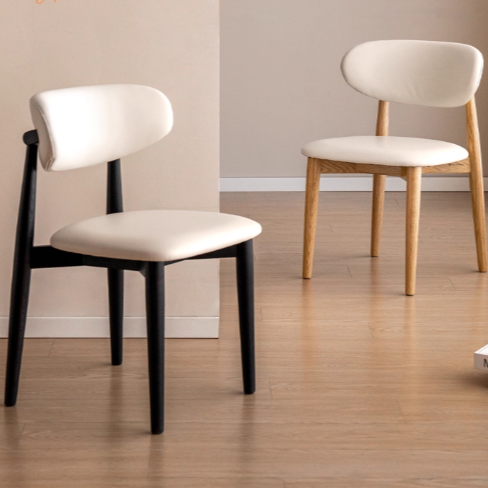 Set 4 pcs Ash Solid Wood Modern Soft Dining Chair