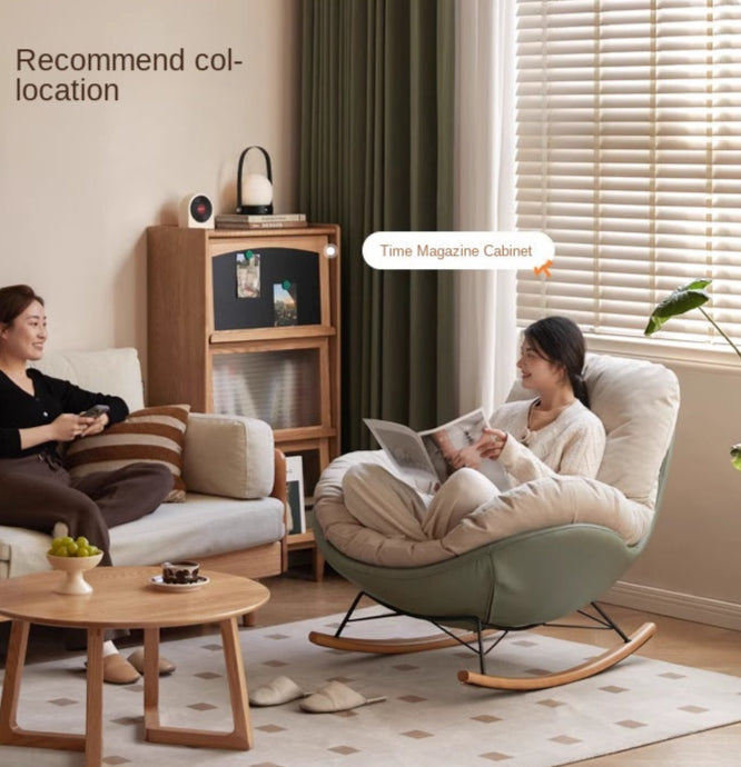 Fabric Retro Rocking Chair