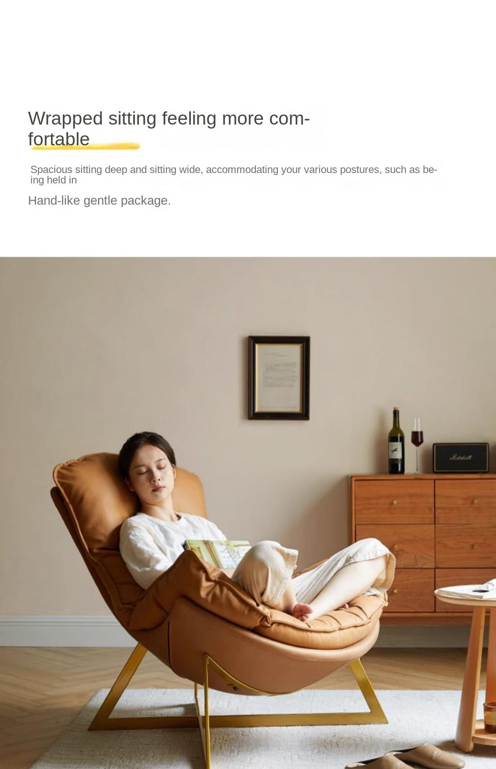 Fabric Modern Light Luxury Nordic Single Chair