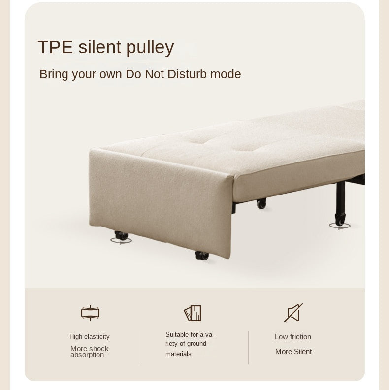 Fabric Sofa Cream Wind Multi Functional Single Chair