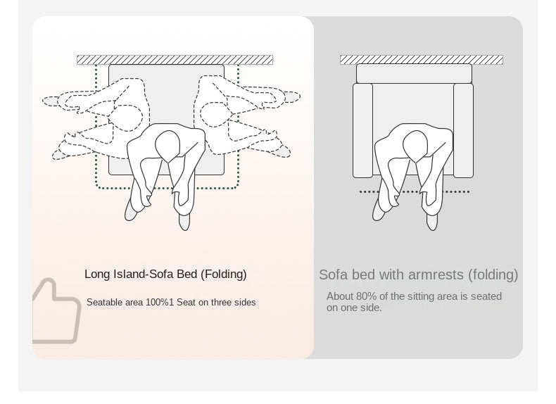 Oak, Solid RubberWood, Beech Solid Wood Sofa Bed Folding Single Bed