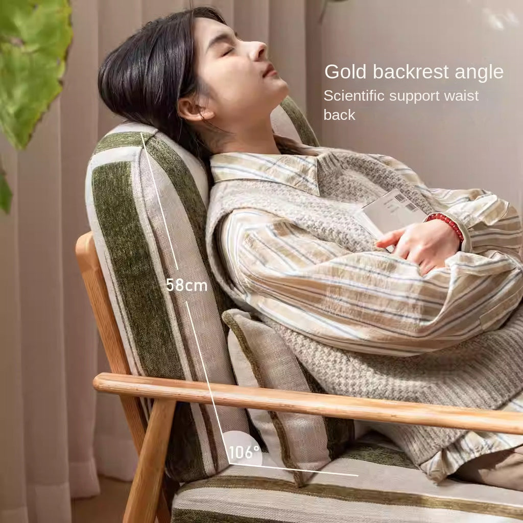 Oak Solid Wood Sofa Chair