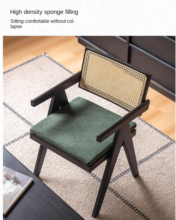 Ash, Oak, Cherry Solid Wood Light Luxury Leisure Dining Chair