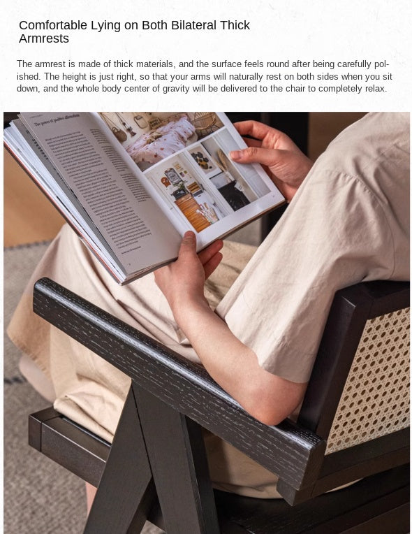 Ash, Oak, Cherry Solid Wood Light Luxury Leisure Dining Chair