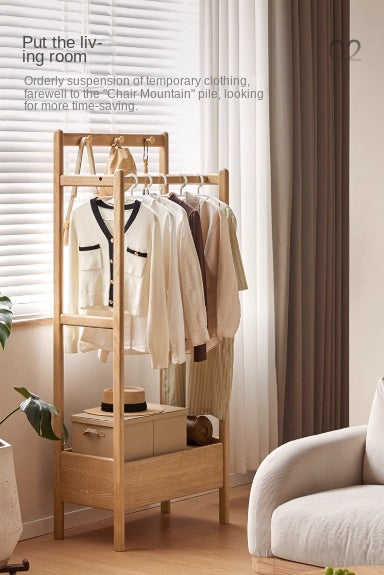 Ash Solid Wood Modern Storage Rack