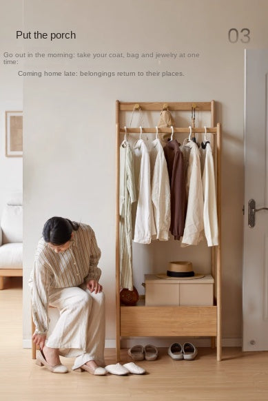 Ash Solid Wood Modern Storage Rack