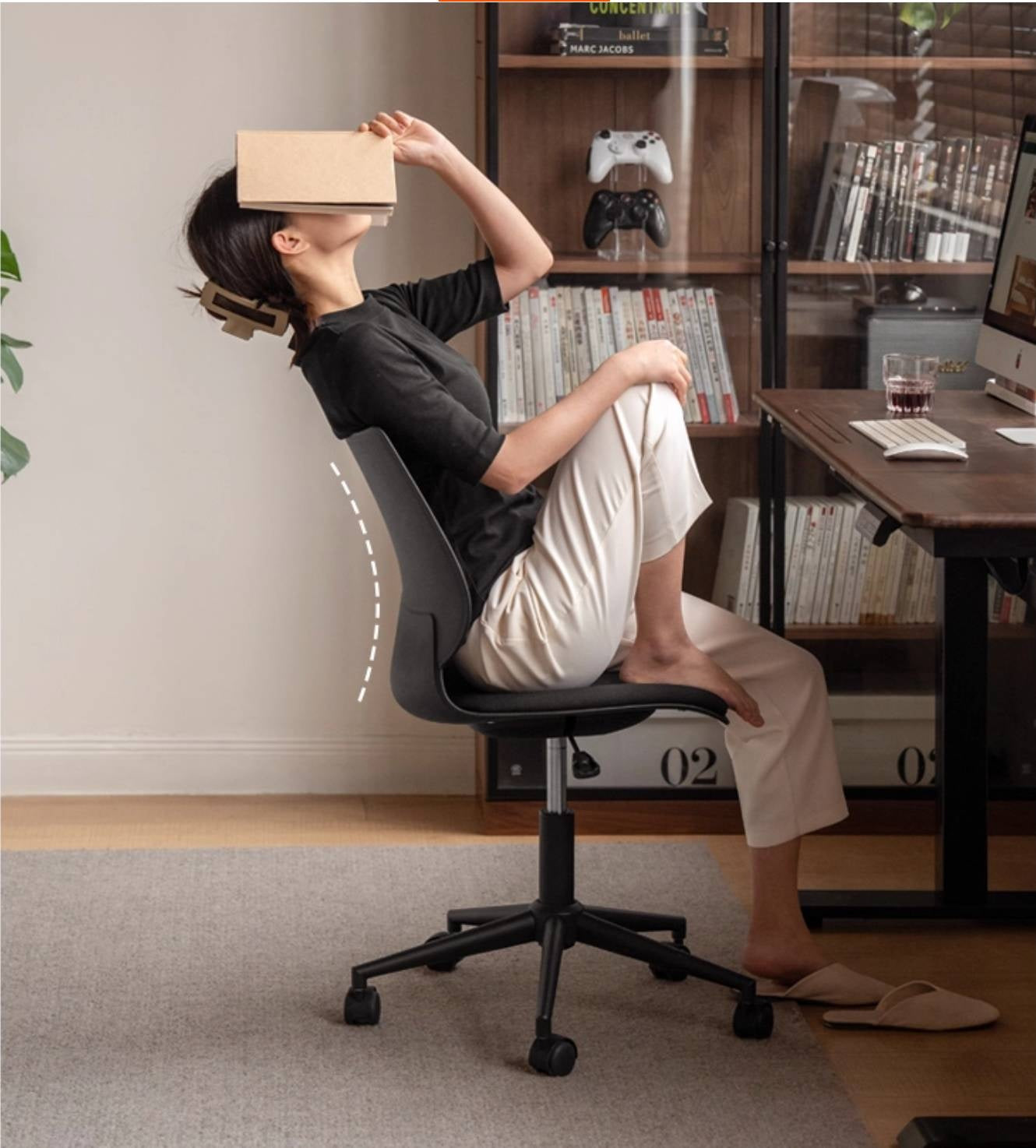 Fabric Adjustable And Casual Office Chair