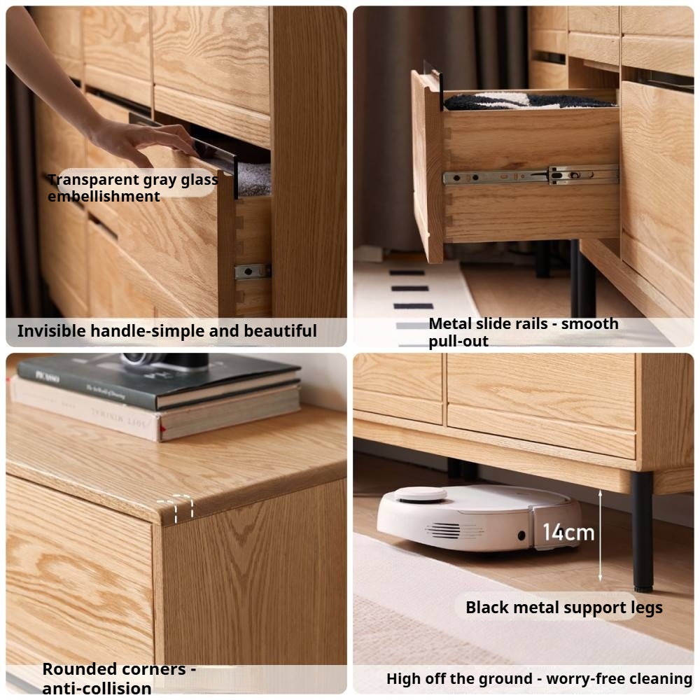 Oak Solid Wood Chest of Drawers