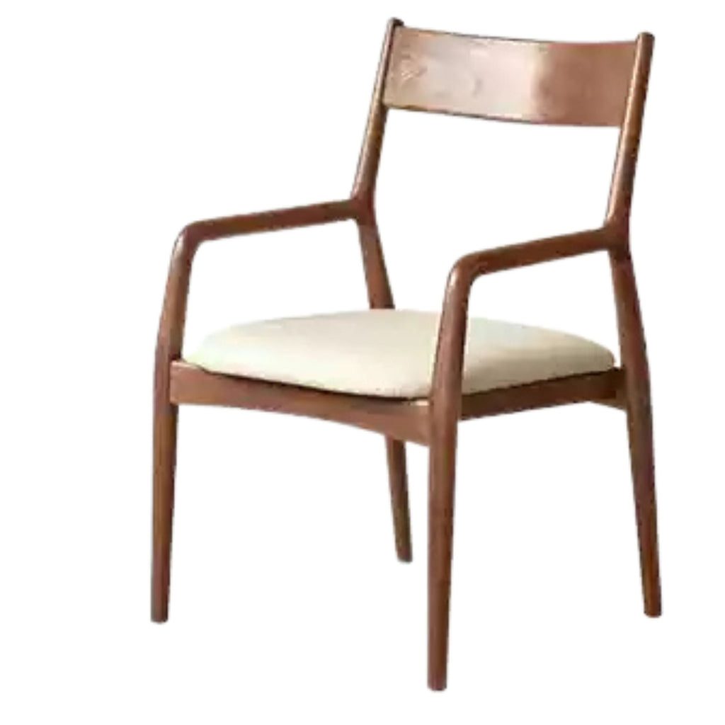 Black Walnut, Oak Solid Wood Retro Soft Pack Dining Chair