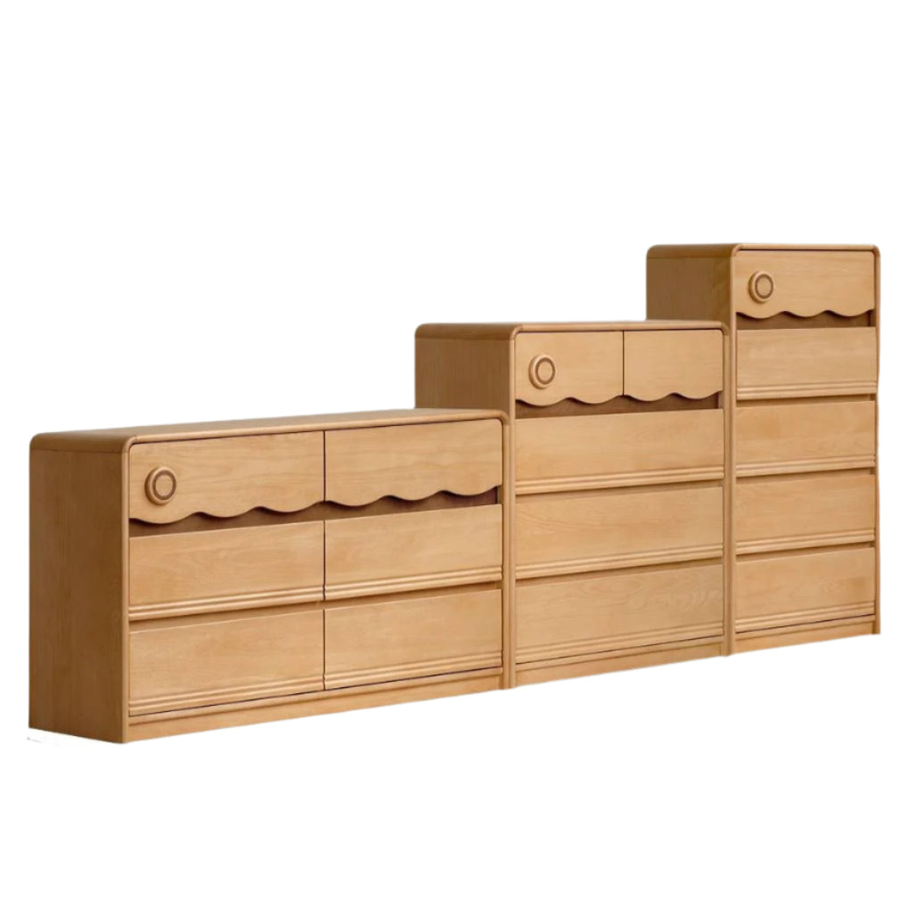 Beech Solid Wood Children's Chest of Drawers