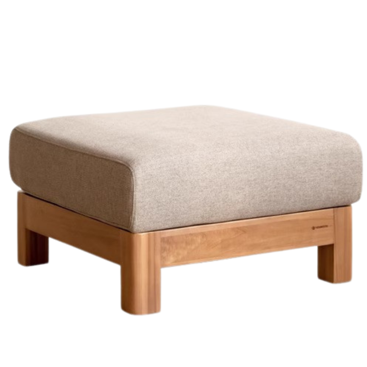 Black Walnut, Oak, Ash, Poplar Solid Wood Footstool Small Fabric Stool