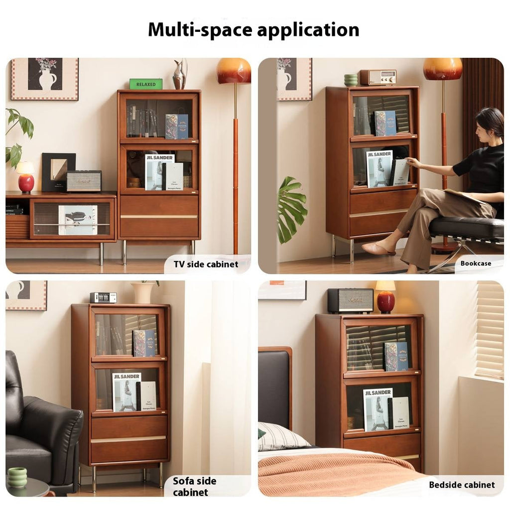 Poplar Solid Wood Ancient Style Side Cabinet