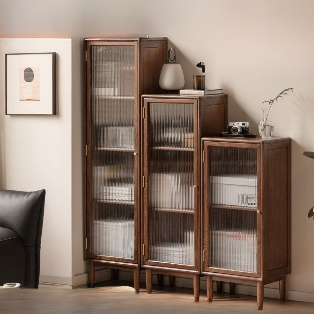 Oak Solid Wood Modern Side Cabinet