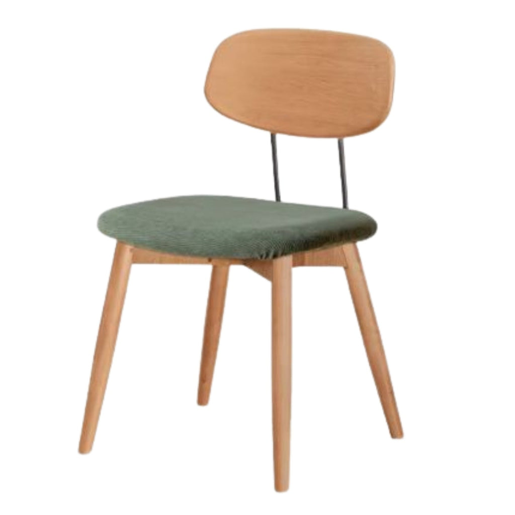 Set pcs 4 Beech, Cherry Solid Wood Medieval Style Soft Retro Dining Chair