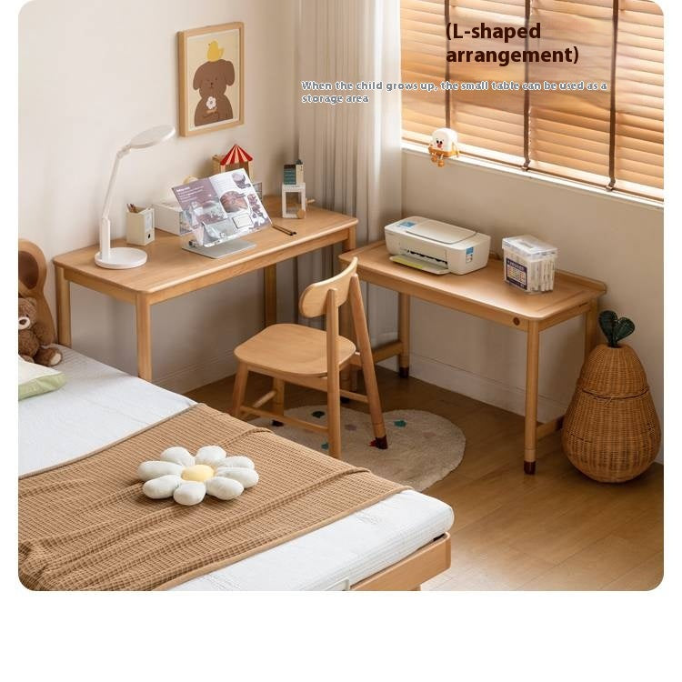 Beech Solid Wood Children's Learning Desk.