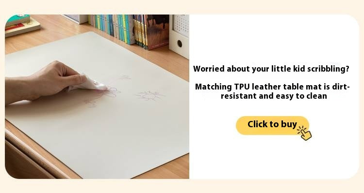 Beech Solid Wood Kids Learning Desk with Eye Protection Lamp