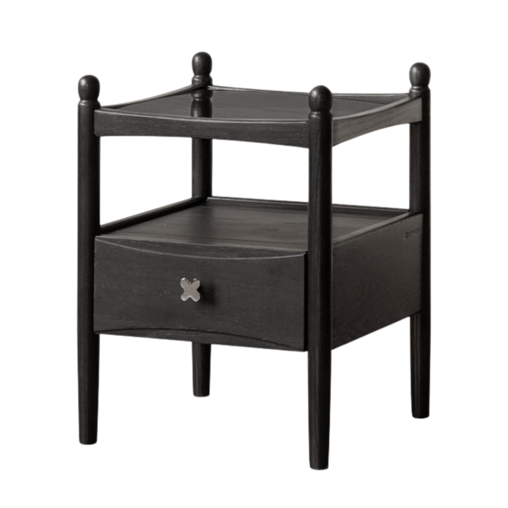 Cherry, Oak Solid Wood French Retro Nightstand