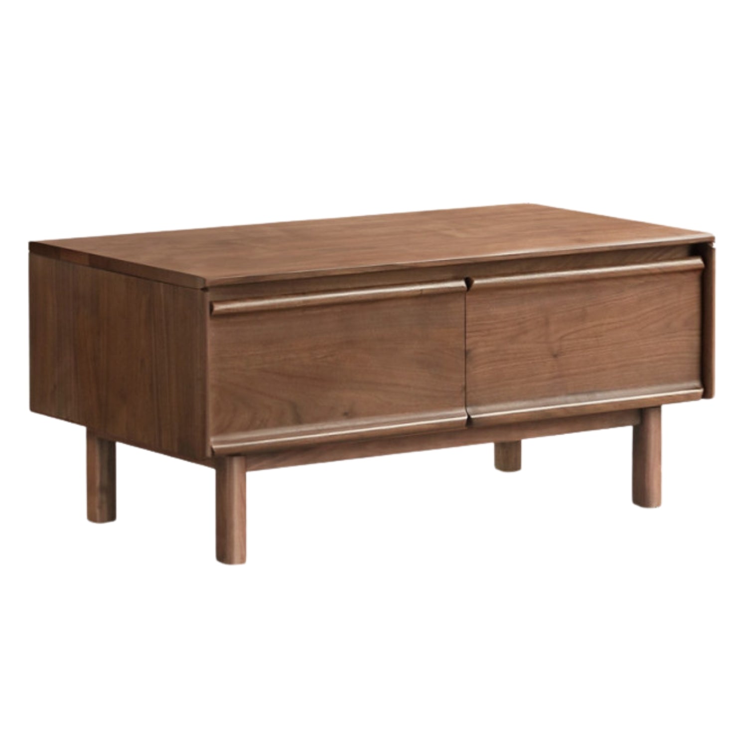 Black Walnut Solid Wood Modern Coffee Table