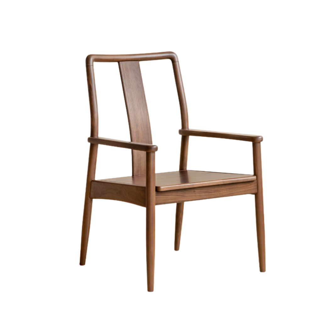 Black Walnut Solid Wood Tea Chair