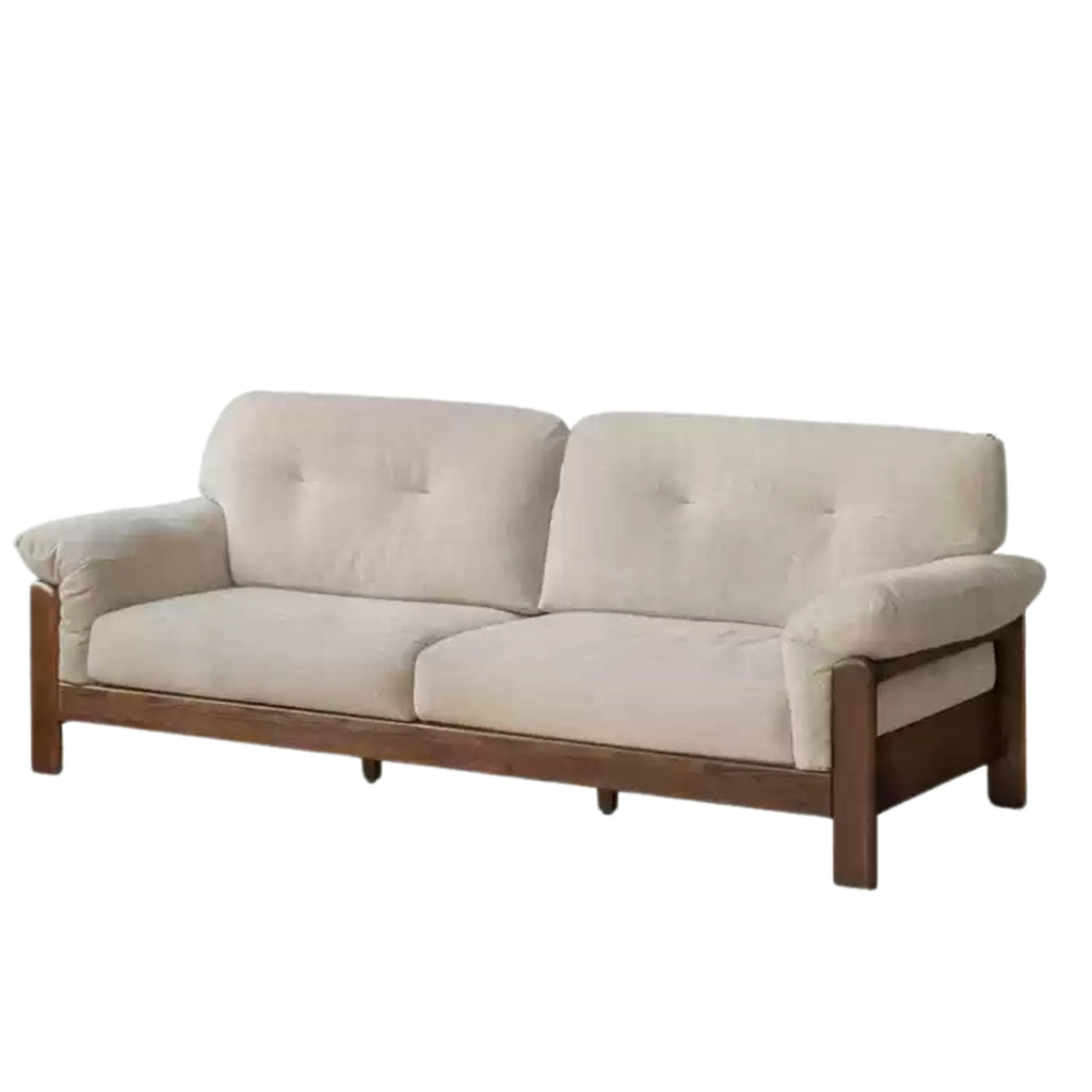 Black Walnut, Ash Solid Wood Modern Sofa