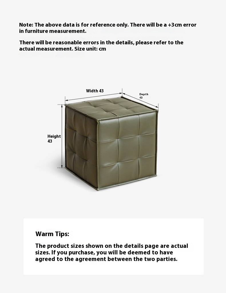 Leather Modern Simple Style Dressing Stool