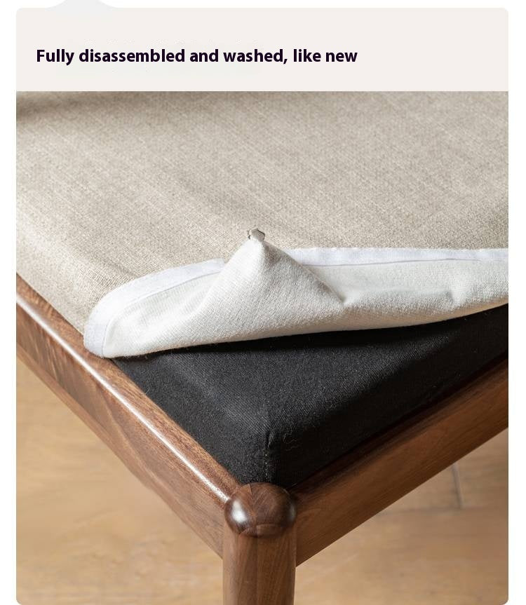 Black Walnut, Oak Solid Wood Tea Chair