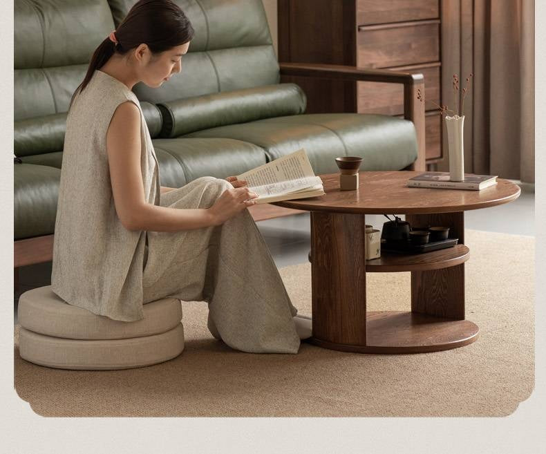 Ash Solid Wood Dual Use Tea Table