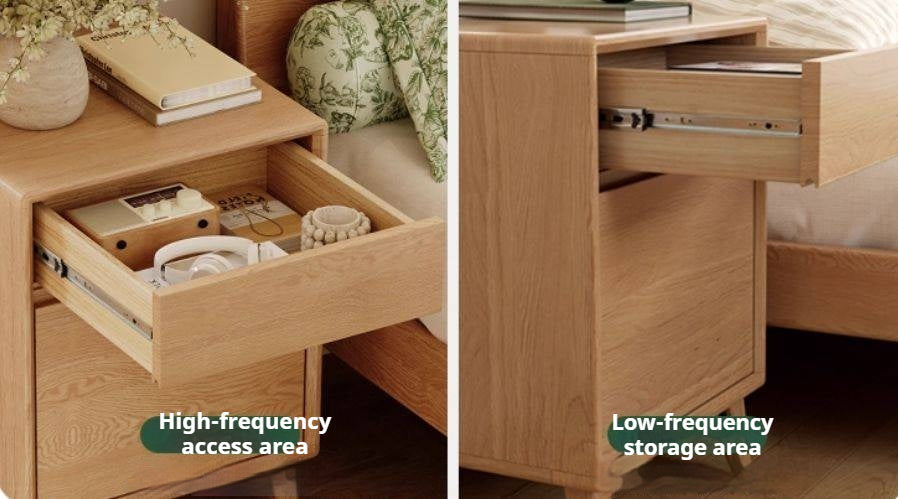 Oak Solid Wood Nordic Style Nightstand