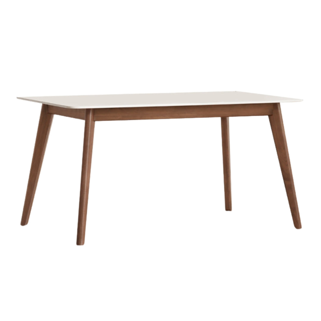 Black Walnut Solid Wood Modern Rock Plate Dining Table